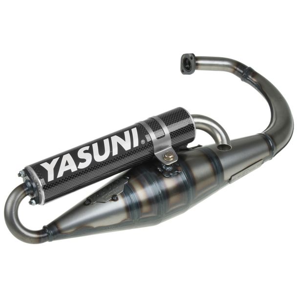 Auspuffanlage Yasuni Scooter Z mit Zulassung, Carbon für Yamaha BWS NG, MBK Booster Aprilia SR AC Rocket Bump Slider Stunt Spy Amico Spirit Itteco Cool GL 50 ccm