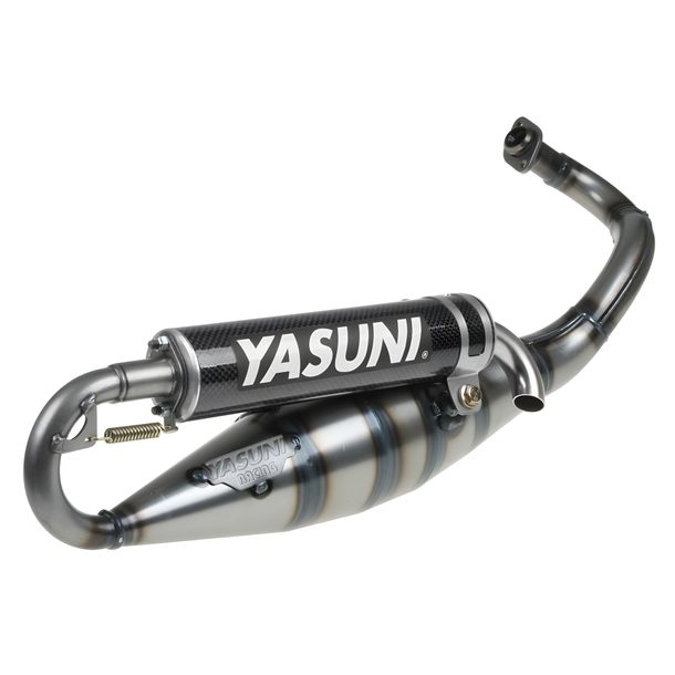 Auspuffanlage Yasuni Scooter R mit Zulassung, Carbon für Piaggio Typhoon, Gilera Runner Aprilia SR R LC Street NRG Power AC SP Extreme Zip SSL 25 2 Sfera Restyling