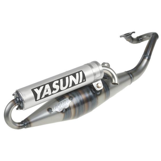 Auspuffanlage Yasuni Scooter Z mit Zulassung, Aluminium für Minarelli liegend, Yamaha Aerox Cat, Aprilia SR Racing LC Malaguti F12 Phantom AC Neos MBK Nitro Jog RR