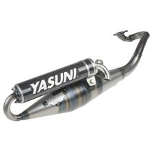 Uitlaatsysteem Yasuni Scooter Z met goedkeuring, Carbon voor Minarelli liggend, Yamaha Aerox Cat, Aprilia SR Racing LC Malaguti F12 Phantom AC Neos MBK Nitro Jog