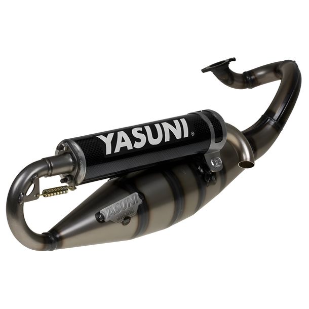 Système d'échappement Yasuni Scooter R homologué, Carbone pour Yamaha Aerox Cat, Aprilia SR Racing LC Malaguti F12 Phantom AC Neos MBK Nitro Jog RR WWW R REX Rex Naked Adly