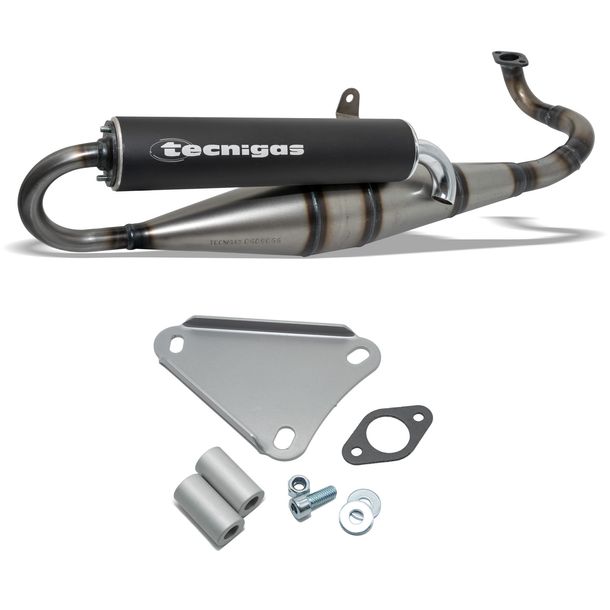 Auspuff Tecnigas Next R lackiert für Derbi Hunter, Cagiva Progress, Paddock / Atlantis, Predator(air)