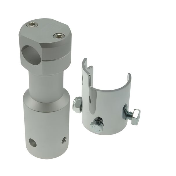 Handlebar clamp STR8 for Peugeot Speedfight / Trekker / Vivacity, matt aluminum