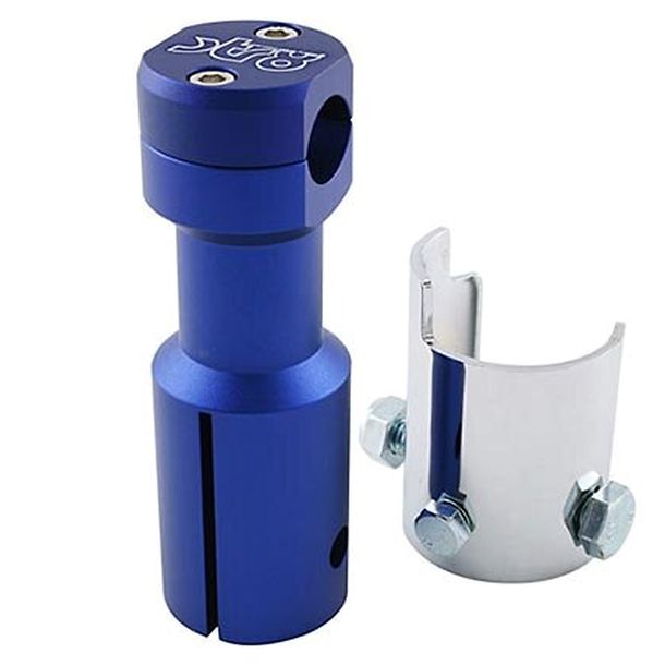 Handlebar clamp STR8 for Peugeot Speedfight / Trekker / Vivacity, matte blue