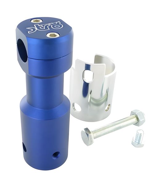 Handlebar clamp STR8 for Peugeot Speedfight / Trekker / Vivacity, blue mat
