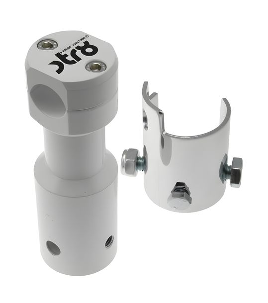 Handlebar clamp STR8 for Peugeot Speedfight / Trekker / Vivacity, white
