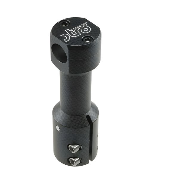 Handlebar clamp STR8 for MBK Booster / Yamaha BWs, real look carbon