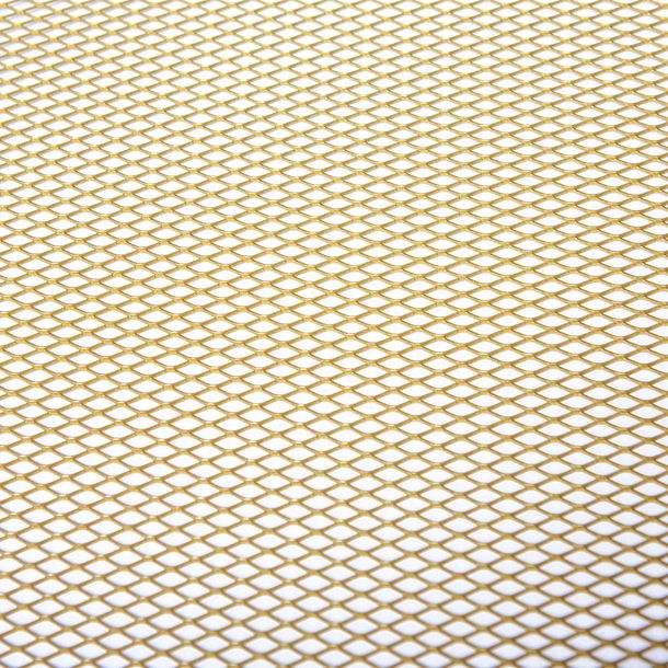 Racinggitter STR8 strong quality, 30x30cm, feiner Lochabstand, gold eloxiert