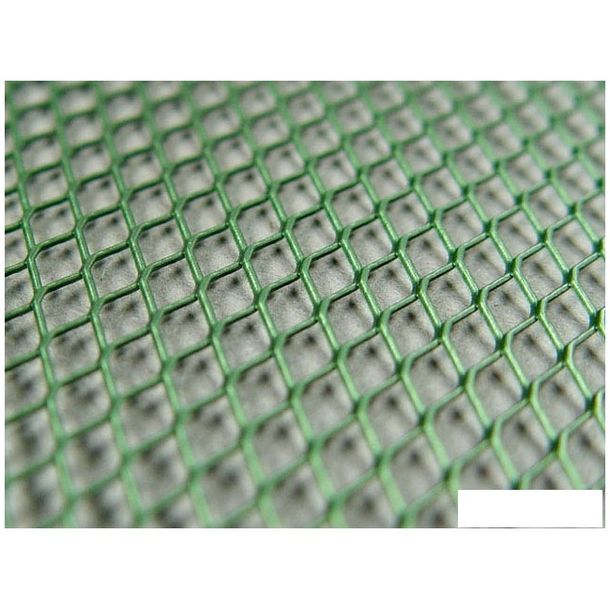 Racinggitter STR8 strong quality, 30x30cm, feiner Lochabstand, grün eloxiert