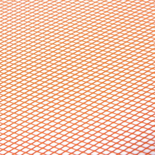 Racinggitter STR8 strong quality, 30x30cm, feiner Lochabstand, orange eloxiert