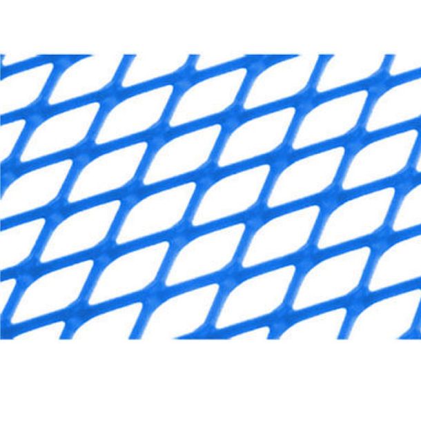 Racinggitter STR8 strong quality, 30x30cm, mittlerer Lochabstand, blau eloxiert