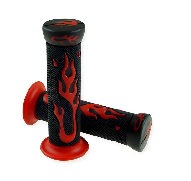 Manopole per manubrio STR8 FLAME, rosse