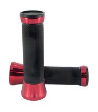 Manopole STR8 CNC, nere / rosse