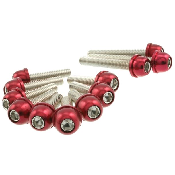 Motordeckel Schraubenset STR8 für Minarelli, rot