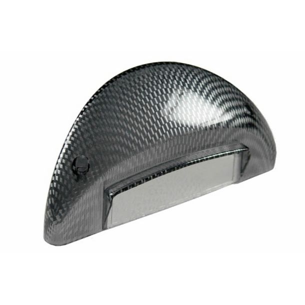 Taillight Lens STR8 for MBK Nitro / Yamaha Aerox / CPI Hussar / Italjet Dragster, carbon-look