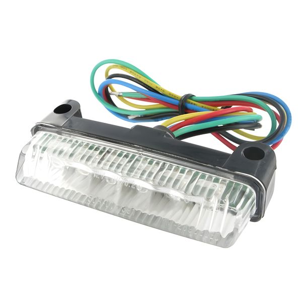 Rücklicht STR8 MINI LED inkl. Blinkfunktion, universal, weiß, mit E-Prüfzeichen
