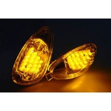 Intermitente STR8 LED para Gilera Runner (hasta año de fabricación 2003), blanco, delantero, con homologación