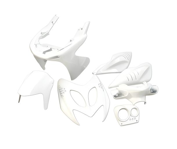 Fairing STR8 MINI, 7 parts, Aerox / Nitro, white