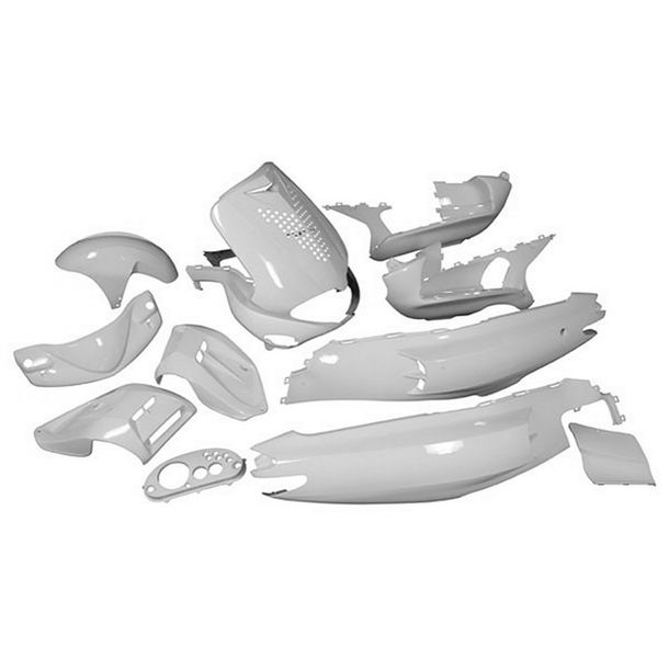 Carénage STR8 15 parties complètes pour Gilera Runner (jusqu'à. 08/2005), blanc