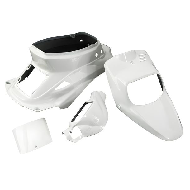 Verkleidungskit STR8 komplett 4 Teile für MBK Booster / Yamaha BWs (vor Bj. 2004), weiß