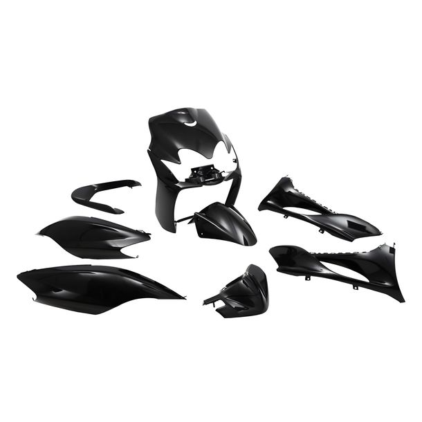 Carénage STR8 pour MBK Mach G / Yamaha Jog R, neuf pièces complètes noir