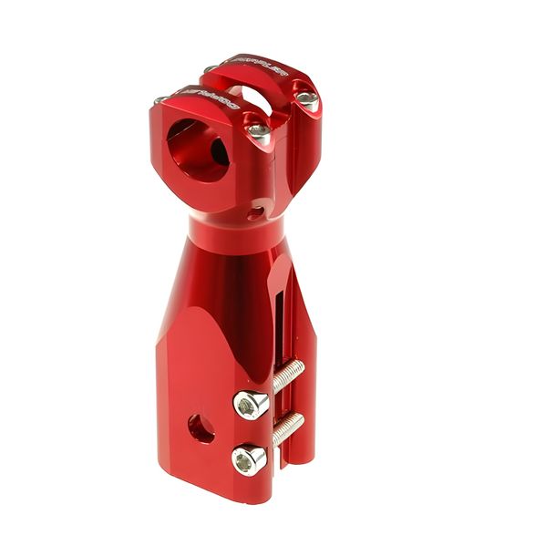 Lenkerklemme Doppler für Peugeot Speedfight, rot eloxiert