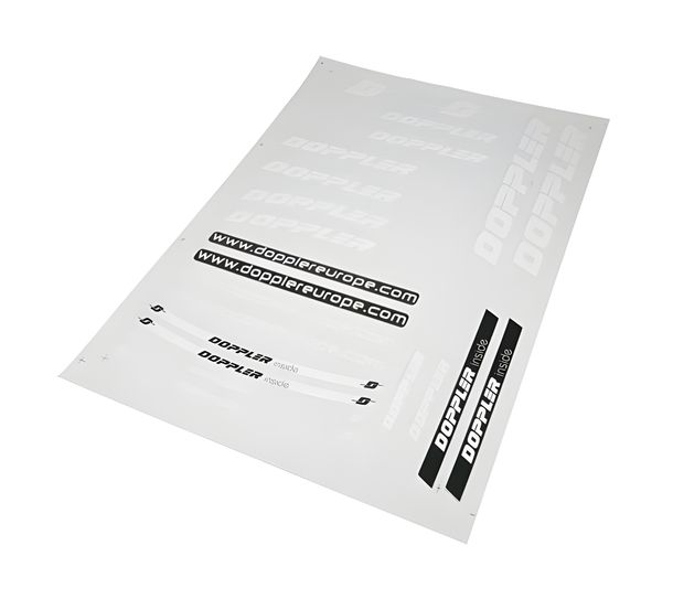 Doppler stickerset, wit