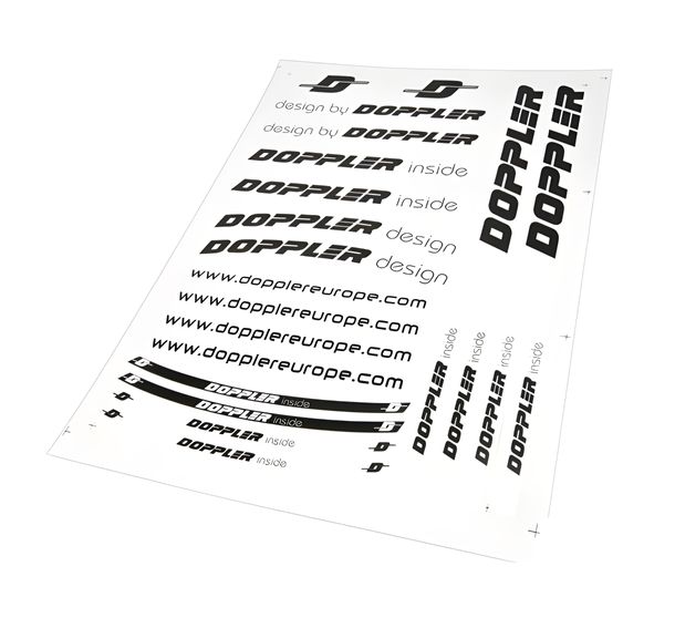 Doppler stickerset, zwart