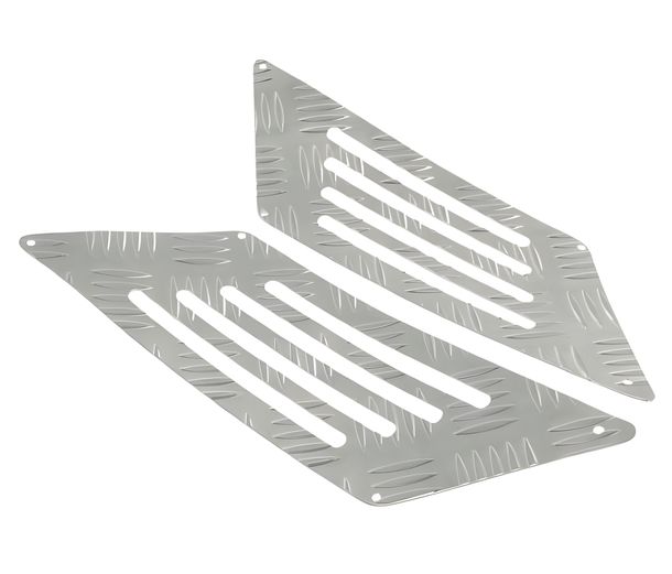 Lufteinlässe Abdeckung Edelstahl für Gilera Runner ab Bj. 08 / 2005, (2er Set)
