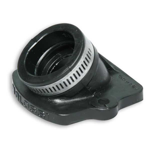 Ansaugstutzen, Malossi, kurze gerade Resonanzlänge für Piaggio, 22mm Durchlass / 28mm Anschluss