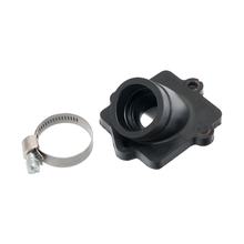 Pipe d'admission, Malossi, longueur de résonance courte et droite pour Minarelli horizontal, NBR, passage 22mm / raccord 28mm