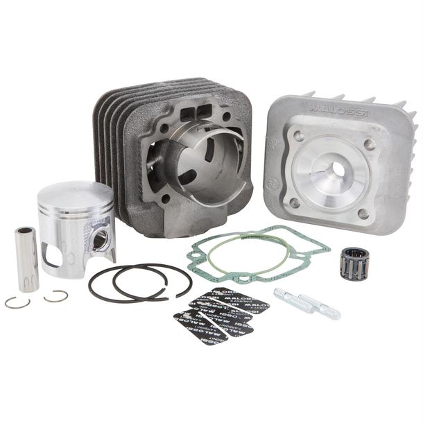 Zylinderkit MALOSSI 70ccm Sport für Piaggio AC Roller (ET2 Free NRG RST Storm TPH) mit Zylinderkopf