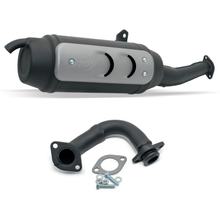 Impianto di scarico completo LeoVince SITOPLUS con omologazione, acciaio per Gilera Typhoon 50 2 tempi anno 1994 - 2001