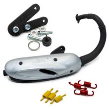 Impianto di scarico completo LeoVince SITO omologato, acciaio per Peugeot Speedfight 50 AC / LC anno 1997 - 1999 / X-Fight 50 Kat LC anno 2001