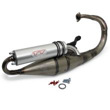 Auspuffanlage komplett LeoVince HAND MADE TT mit Zulassung, Aluminium für Peugeot Speedfight 50 / X-Fight 50 KAT LC