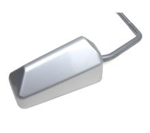 STR8 F1-spiegel, universeel, mat aluminium, M8-schroefdraad (incl. adapter linkse draad)