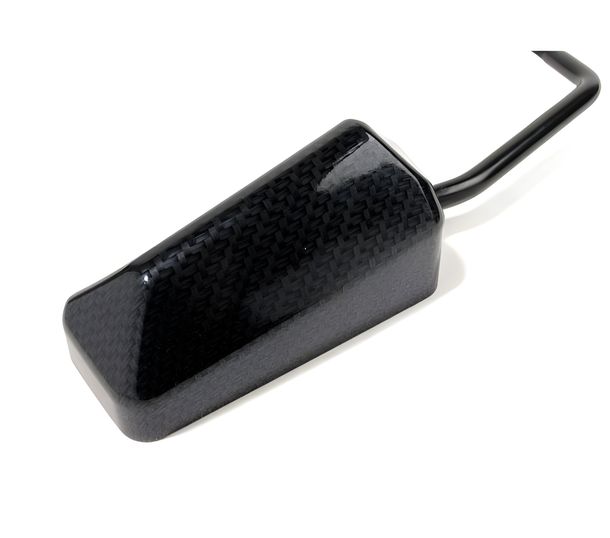 Spiegel STR8 F1-Style, universal, Carbon-Look / schwarz, M8-Gewinde (inkl. Adapter Linksgewinde)