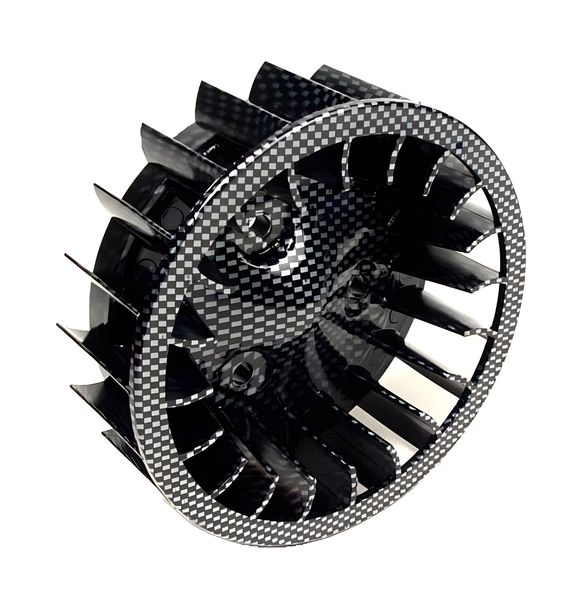 Převýšené větrné kolo STR8, strana generátoru CARBON pro Minarelli horizontální