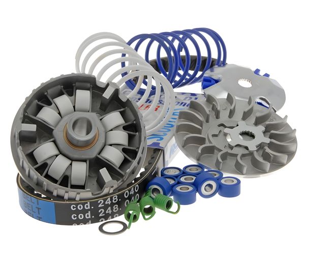 Variator Polini SUPER SPEED KIT, 16x10mm, belts, 2 counter pressure springs for Minarelli vertical