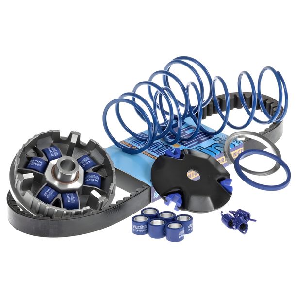 Variator Polini HI-SPEED KIT für Minarelli lang (Variator, Keilriemen, 2 Gegendruckfedern, 2 Satz Gewichte, 1 Satz Kupplung