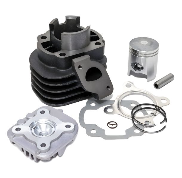 Kit Cilindro MXT Standard 50ccm AC 10mm completo con testa cilindro, pistone e kit guarnizioni per Minarelli orizzontale AC