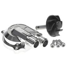 Wasserpumpe Stage6 CNC Racing Type für Minarelli, chrom (+40% Förderleistung)