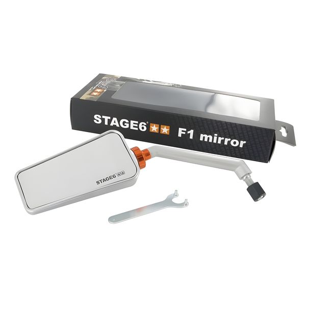 Espejo marca Stage6 F1, izquierdo, M8, aluminio
