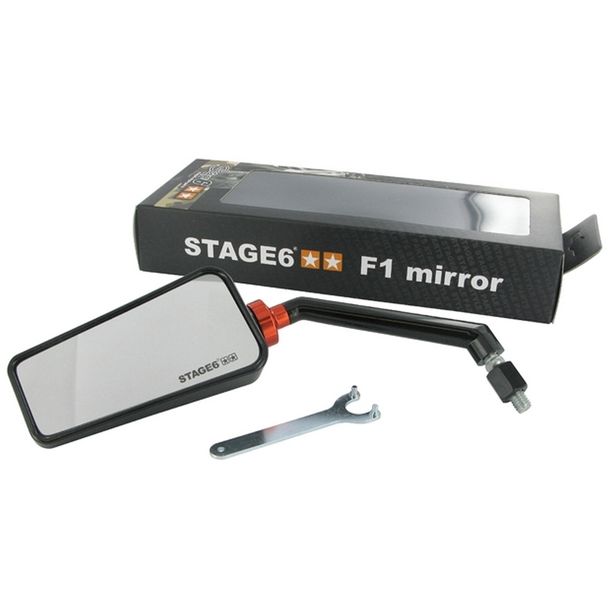 Spiegel Stage6 F1, links, M8, schwarz