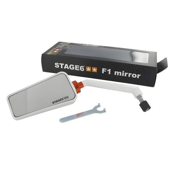 Spiegel Stage6 F1, links, M8, weiß