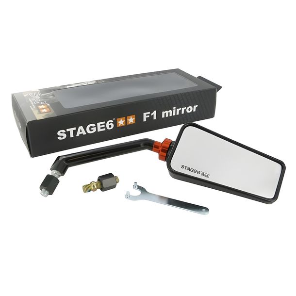 Spiegel Stage6 F1, rechts, M8, schwarz
