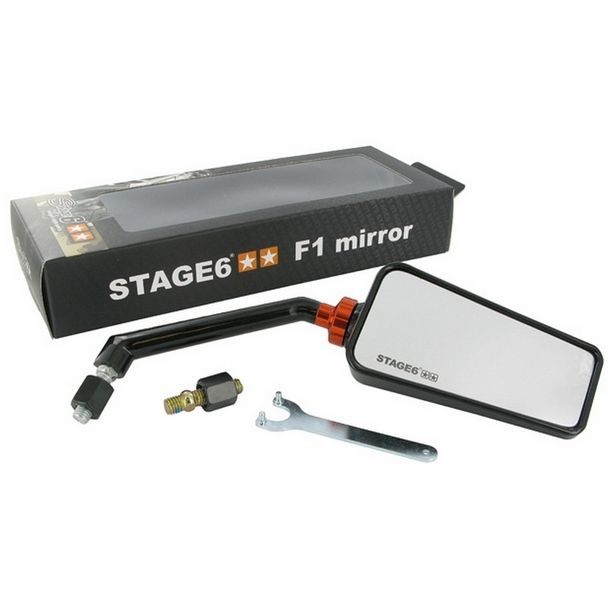 Spiegel Stage6 F1, rechts, M8, schwarz