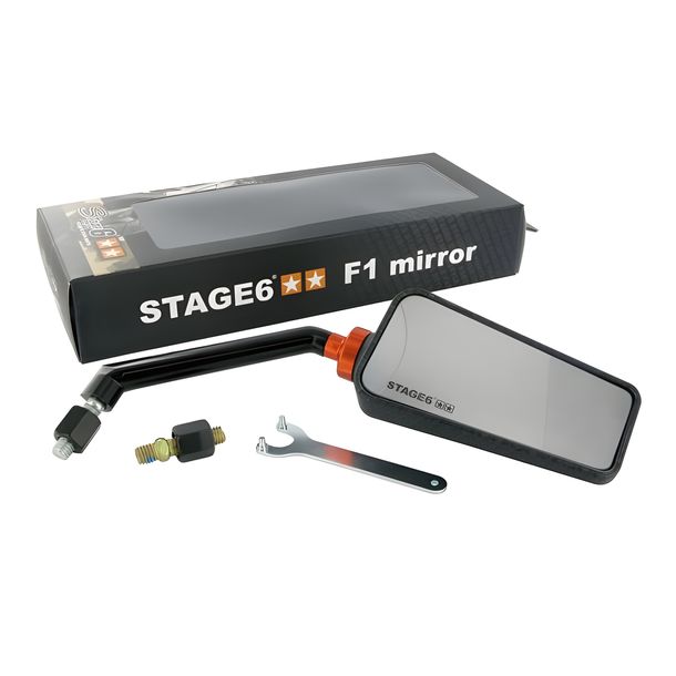 Spiegel Stage6 F1, rechts, M8, carbon (matt)