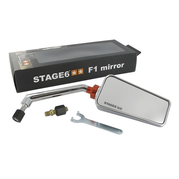 Espejo marca Stage6 F1, derecho, M8, cromado