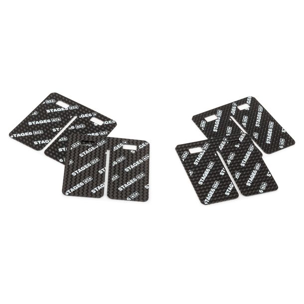 Carbon membrane tongues for Stage6 Vforce 3 by Tassinari, 45 ° layered, 0.35mm